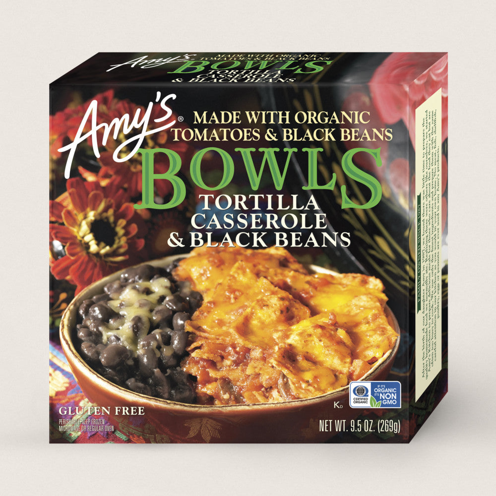 Amy's Gluten Free Tortilla Casserole and Black Bean Bowl