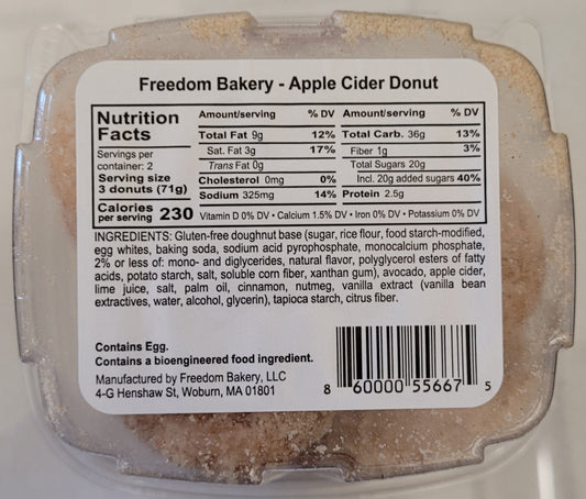 Bake N Joy Gluten Free Apple Cider Mini Donuts