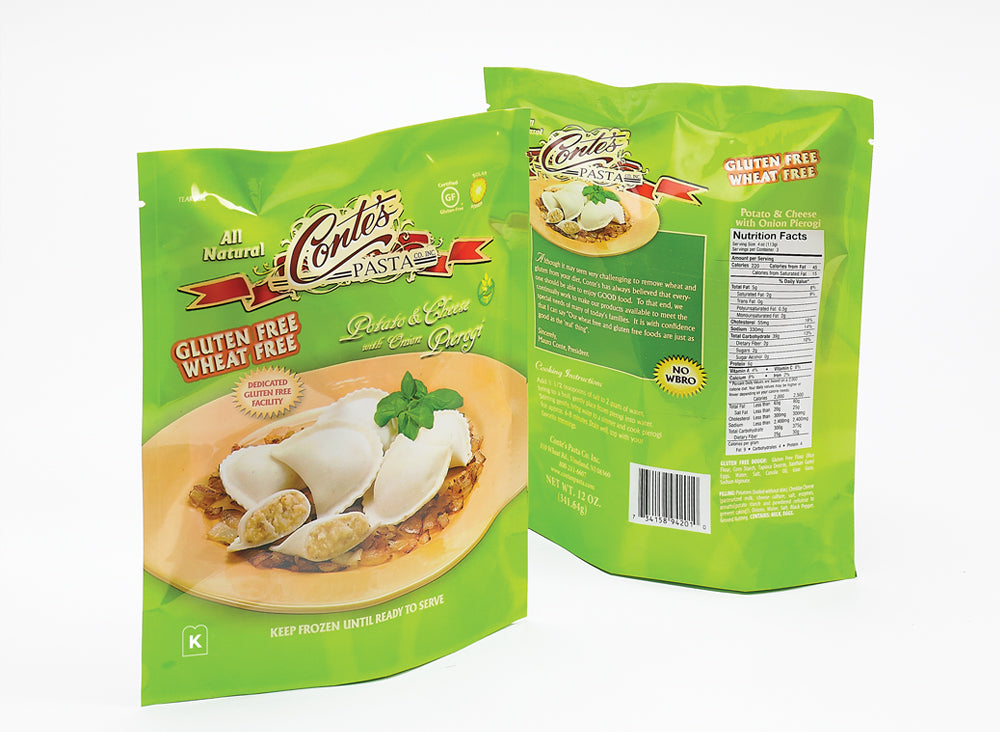 Conte's Gluten Free Potato and Cheese with Onion Pierogies