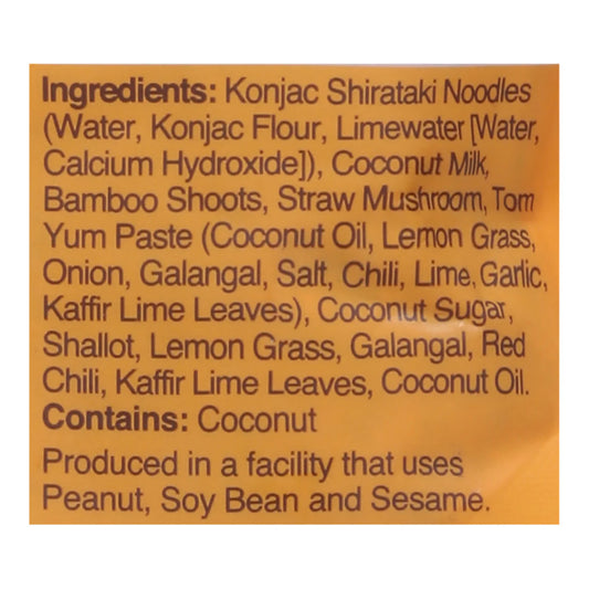 Miracle Noodles Gluten Free Ready To Eat Thai Tom Yum Noodle Soup (CGF)