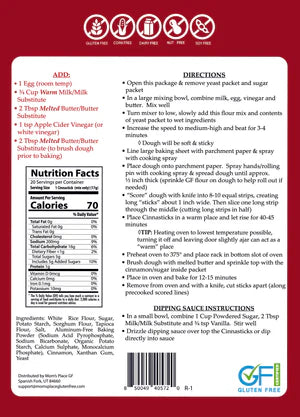 Mom's Place Gluten-Free Cinnasticks Mix (CGF)