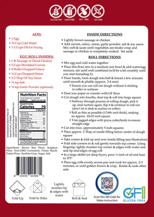 Mom's Place Gluten-Free Egg Rolls or Wonton Wrappers (CGF)
