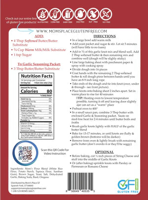 Mom's Place Gluten-Free Garlic Knots Mix with Garlic Butter Sauce (CGF)