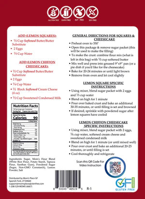 Mom's Place Gluten-Free Lemon Squares Mix (CGF)