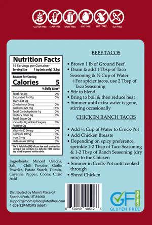 Mom's Place Gluten-Free Taco Mix (CGF)