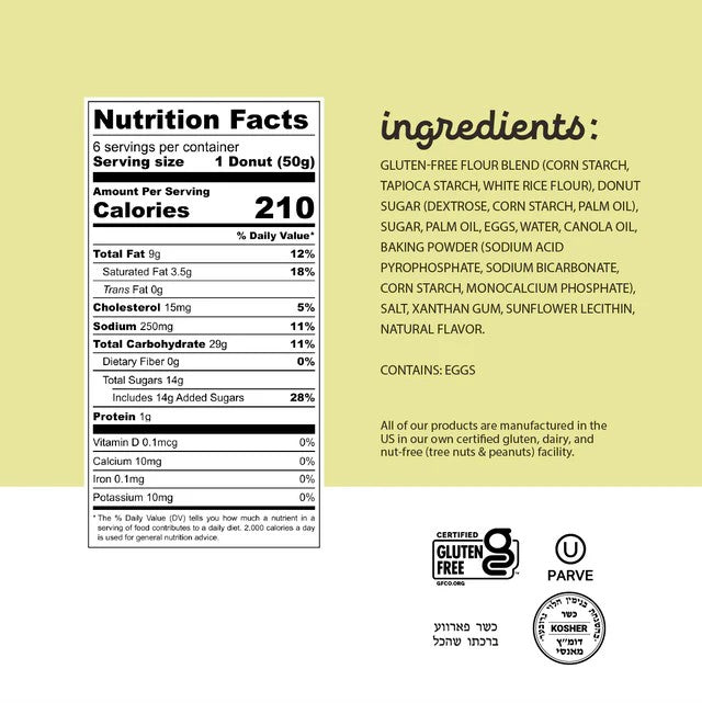 Katz Gluten Free Powdered Donuts (CGF)