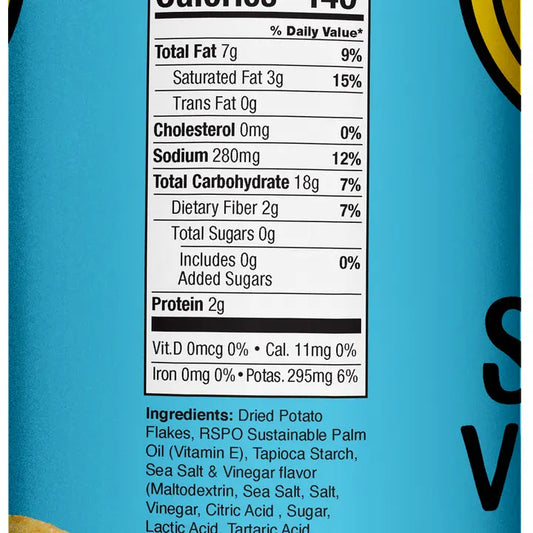 The Good Crisp Company Sea Salt & Vinegar Chips - 5.6oz Can (CGF)