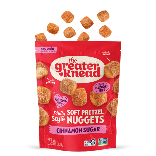 The Greater Knead Gluten Free Soft Pretzel Cinnamon Sugar Nuggets (CGF)