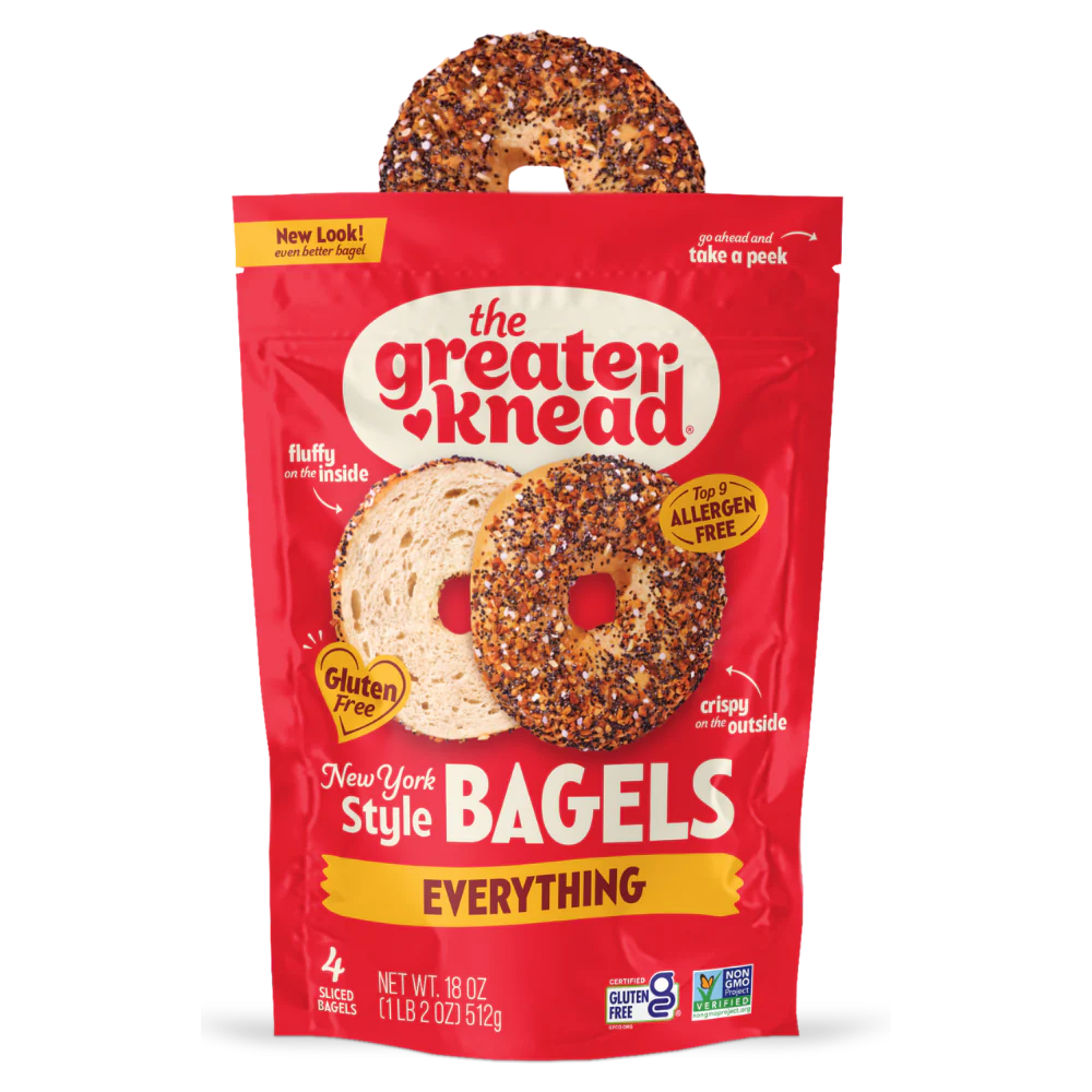 The Greater Knead Gluten Free NY Style Everything Bagels (CGF)