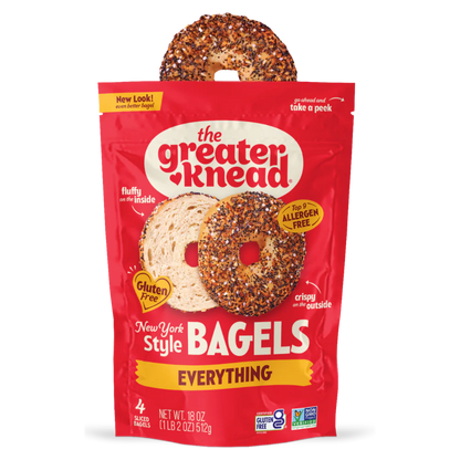 The Greater Knead Gluten Free NY Style Everything Bagels (CGF)