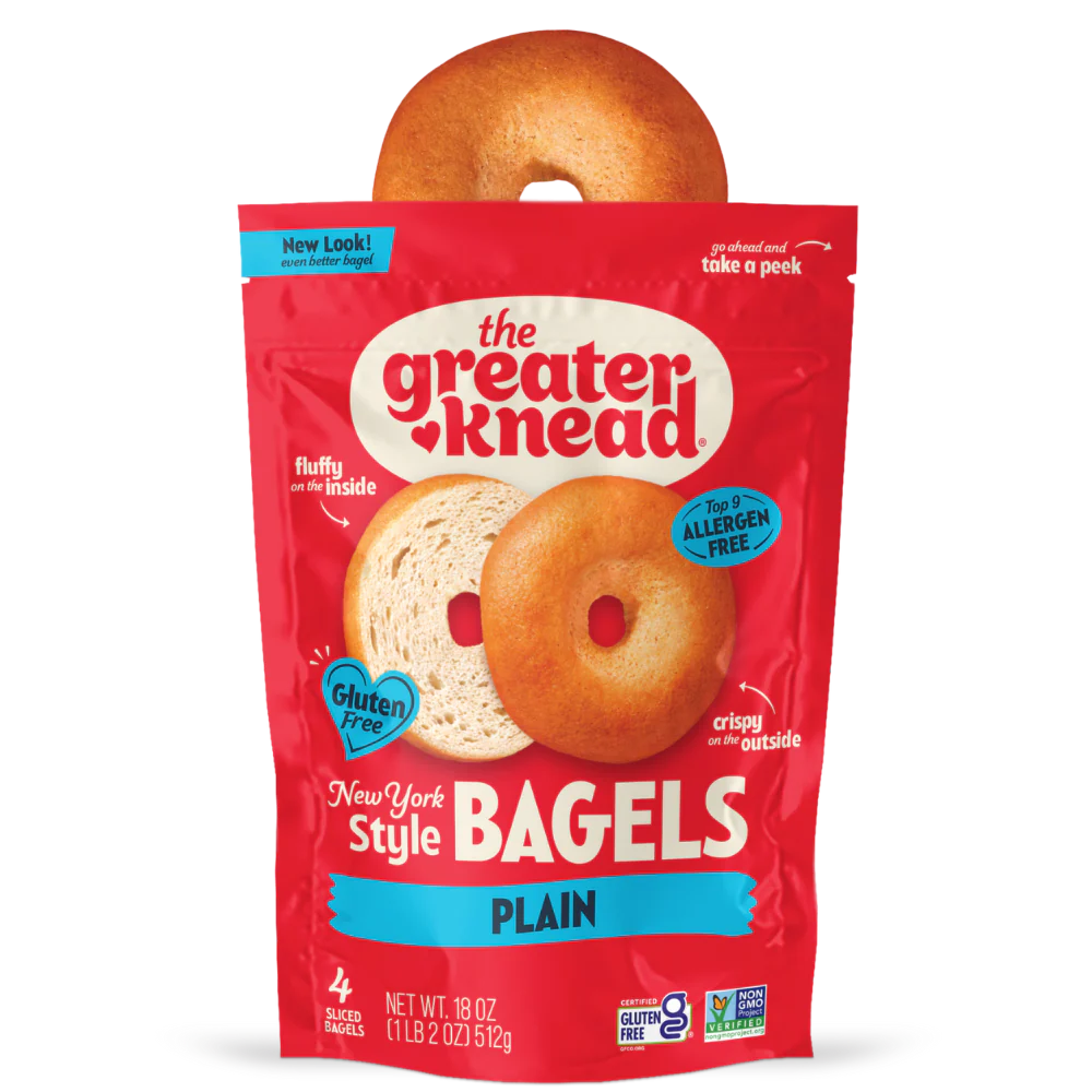 The Greater Knead Gluten Free NY Style Plain Bagels (CGF)