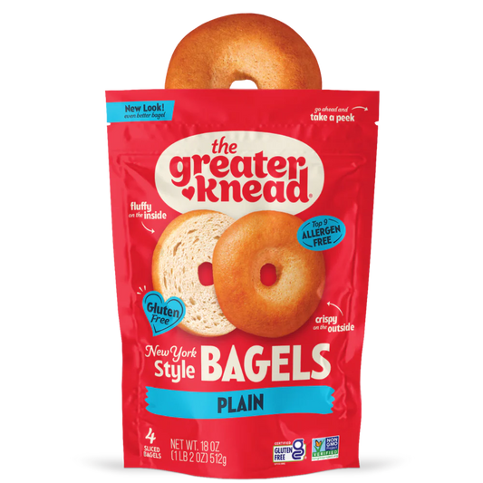 The Greater Knead Gluten Free NY Style Plain Bagels (CGF)