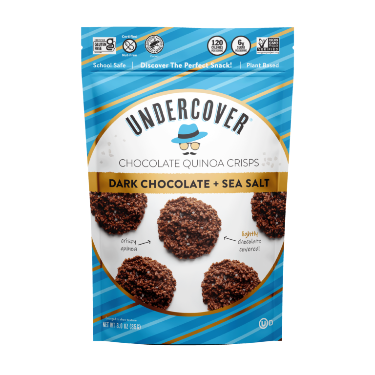 Undercover Snacks Dark Chocolate and Sea Salt Quinoa Crisps (CGF)