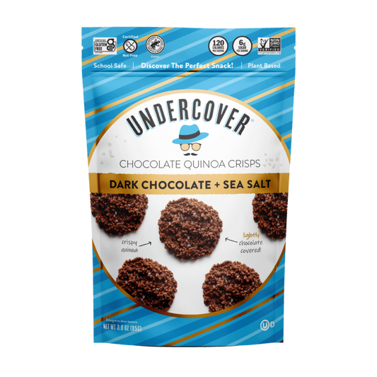 Undercover Snacks Dark Chocolate and Sea Salt Quinoa Crisps (CGF)