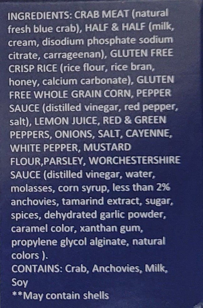 Star of the Sea Gluten Free Crabcakes (CGF)