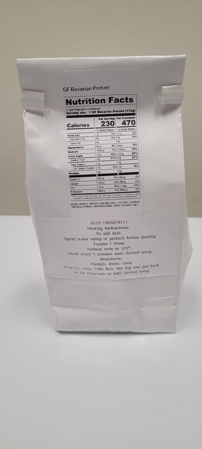 Gluten Free Bavarian Style Pretzels with Salt - 2 per package