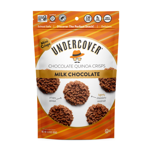 Undercover Snacks Milk Chocolate Quinoa Crisps (CGF)