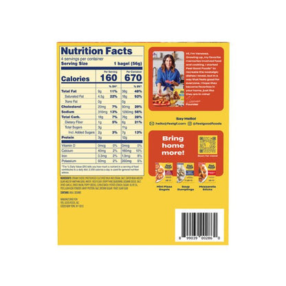 Feel Good Foods Gluten Free Cream Cheese Stuffed Everything Mini Bagels (CGF)