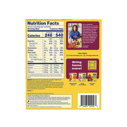 Feel Good Foods Gluten Free Uncured Pepperoni Pizza Snacks (CGF)