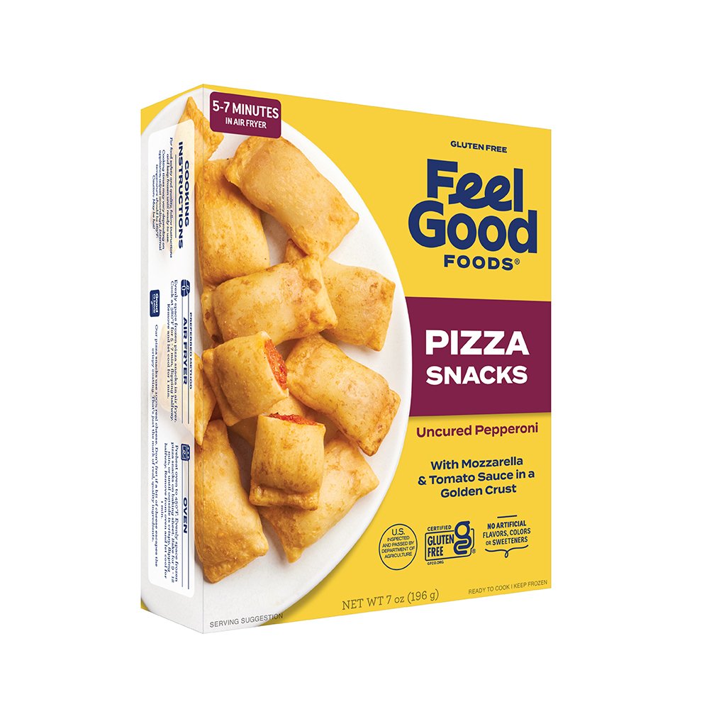 Feel Good Foods Gluten Free Uncured Pepperoni Pizza Snacks (CGF)