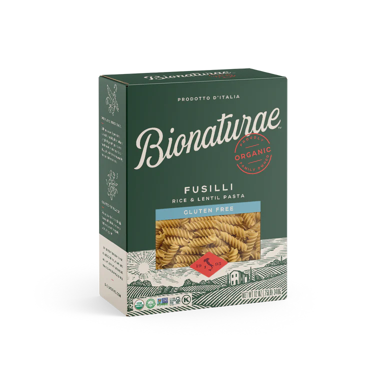 Bionaturae Organic Gluten Free Rice & Lentil Fusilli