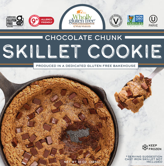 Wholly Wholesome Gluten Free Chocolate Chunk Skillet Cookie (CGF)