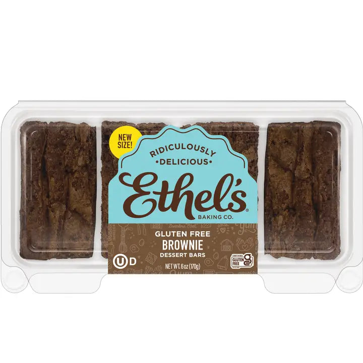 Ethel's Brownie 4ct/6oz Dessert Bar Trays (CGF)