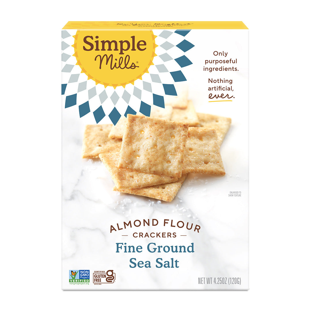 Simple Mills Gluten Free Fine Ground Sea Salt Almond Flour Crackers (CGF)
