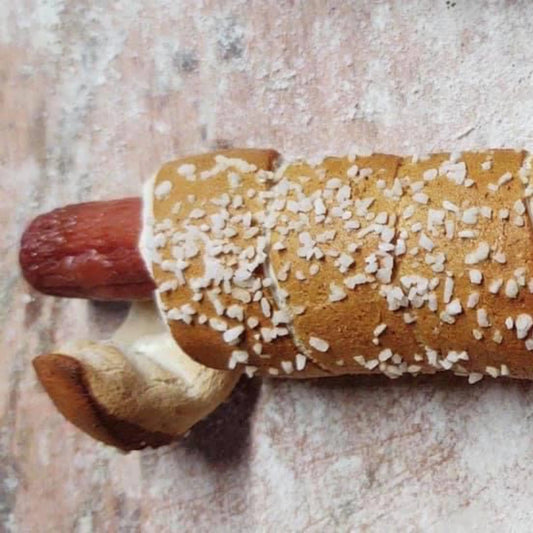 Gluten Free "The Big Pig" Pretzel Dog (All Beef Hotdog Filled Pretzel) with Salt- 2 per pack