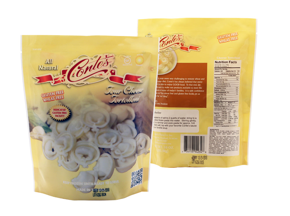 Conte's Gluten Free Four Cheese Tortolloni