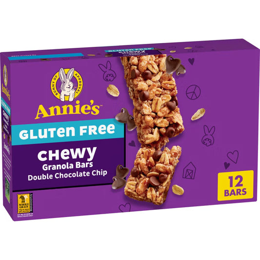 Annie's Gluten Free Chewy Granola Bars, Double Chocolate Chip