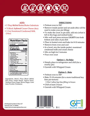 Mom's Place Gluten-Free Key Lime Pie Mix (CGF)