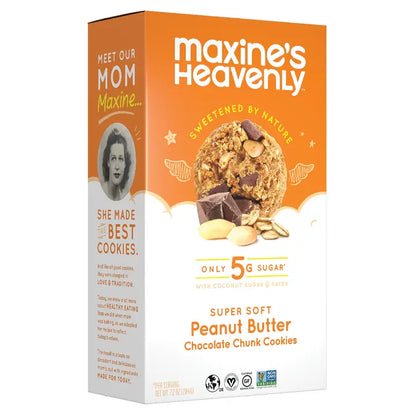 Maxine's Heavenly Soft Baked Peanut Butter Chocolate Chunk Cookies - 7.2oz Box (CGF)