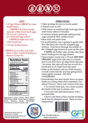 Mom's Place Gluten-Free Angel Food Cake or Trifle Dish Mix (CGF)