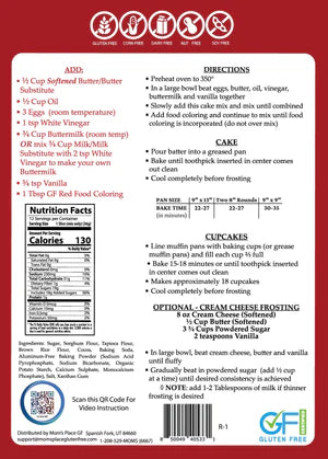 Mom's Place Gluten-Free Red Velvet Cake Mix (CGF)