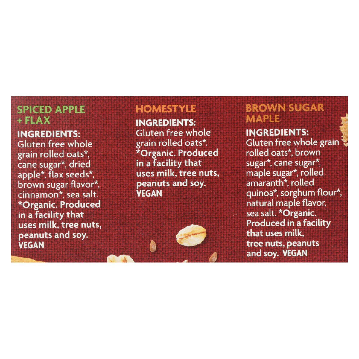 Nature's Path Organic Gluten Free Instant Oatmeal Variety Pack