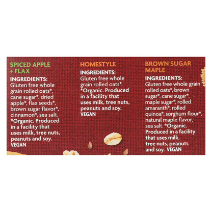 Nature's Path Organic Gluten Free Instant Oatmeal Variety Pack
