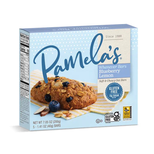 Pamela's Blueberry Lemon Whenever Bars, 5 - 1.41 oz (CGF)