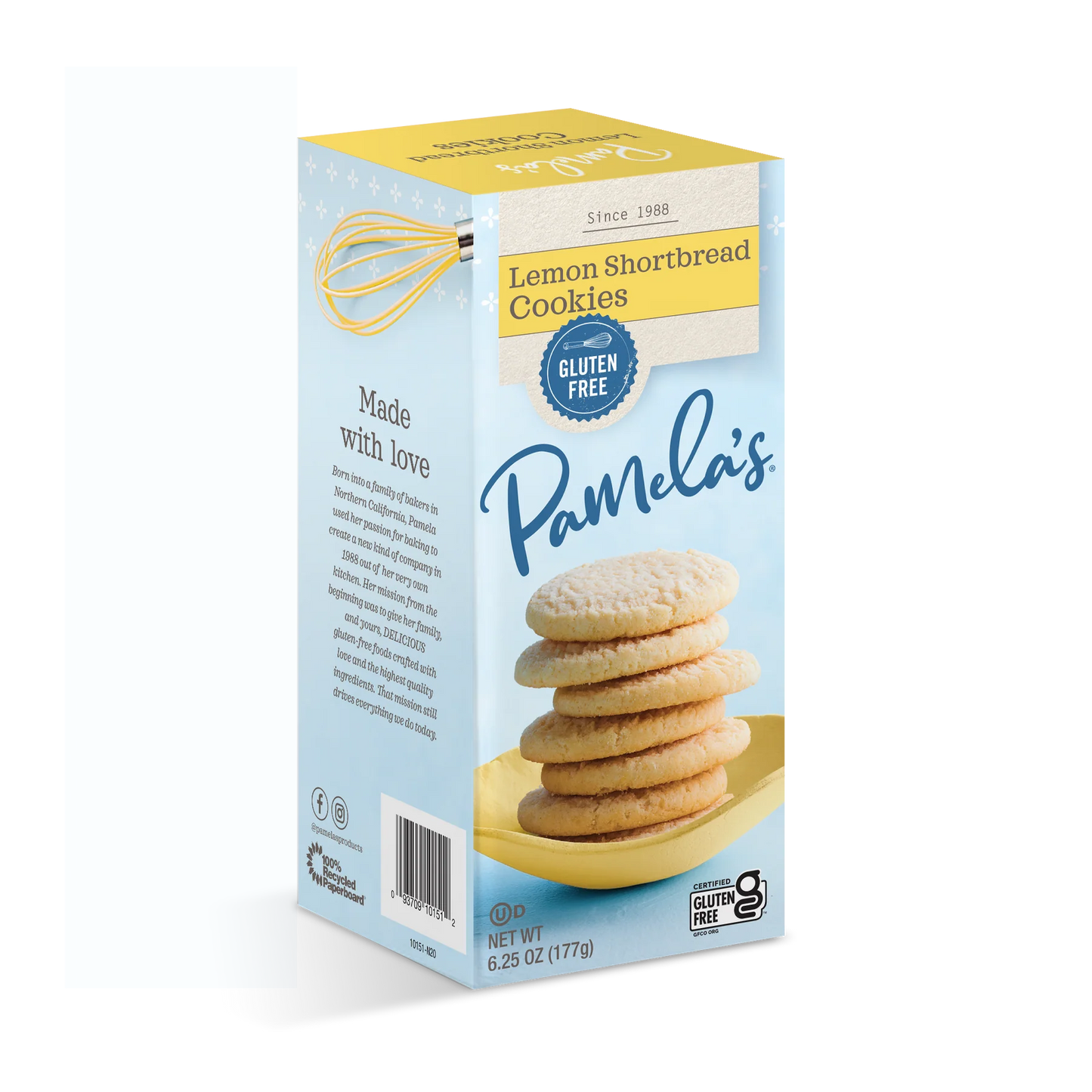 Pamela's Lemon Shortbread Cookies (CGF)