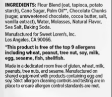 Sweet Loren's Gluten Free Chocolate Chunk Cookie Dough
