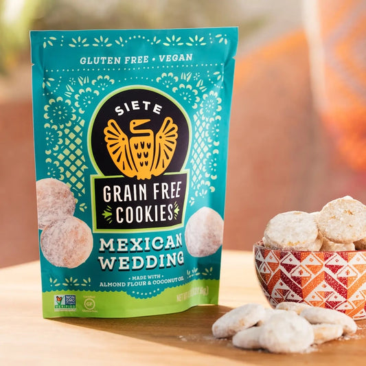 Siete Foods Mexican Wedding Grain Free Cookies 4.5 Oz Bag