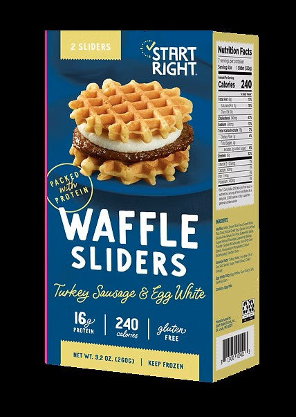 Start Right Gluten Free Turkey Sausage and Egg Sliders
