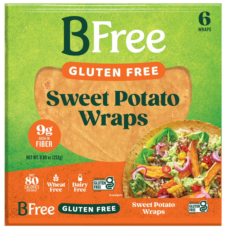 BFree Gluten Free 9" Sweet Potato Wraps (CGF)