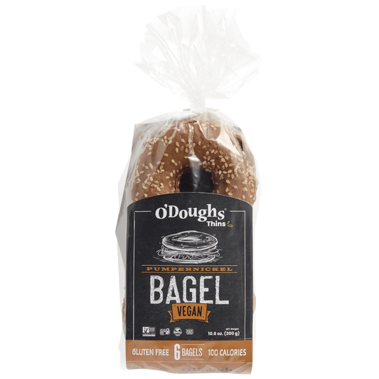 O'Doughs Gluten Free Thin Pumpernickel Bagels