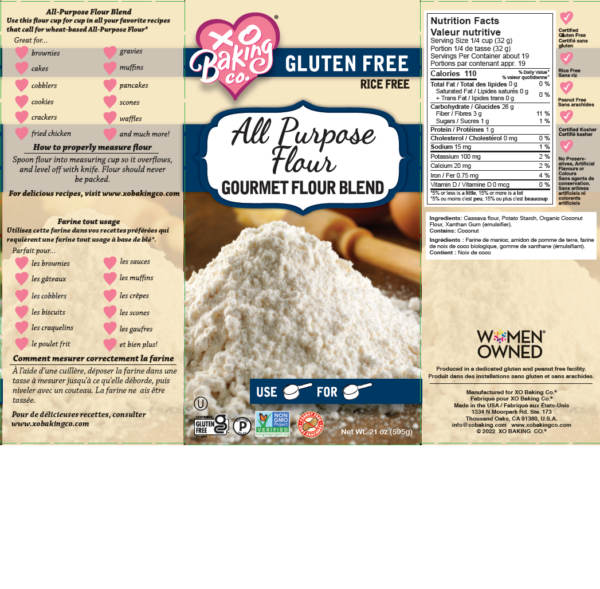XO Baking Company All Purpose Flour Gourmet Flour Blend (CGF)