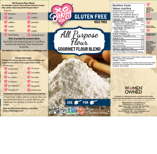 XO Baking Company All Purpose Flour Gourmet Flour Blend (CGF)