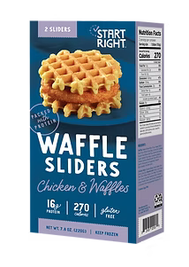 Start Right Gluten Free Chicken and Waffles Sliders