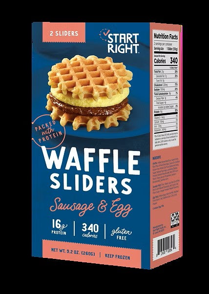 Start Right Gluten Free Sausage and Egg Sliders